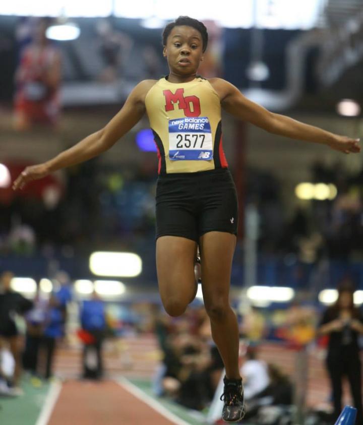 Keturah Orji in the long jump