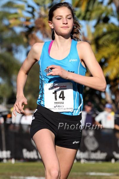 Brianna Schwartz at Foot Locker nationals.