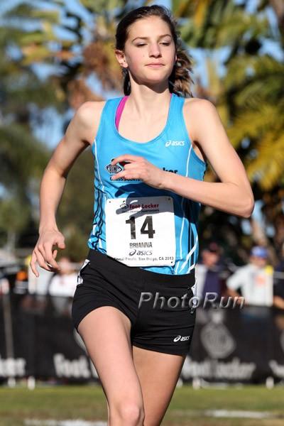 Brianna Schwartz at Foot Locker nationals. 