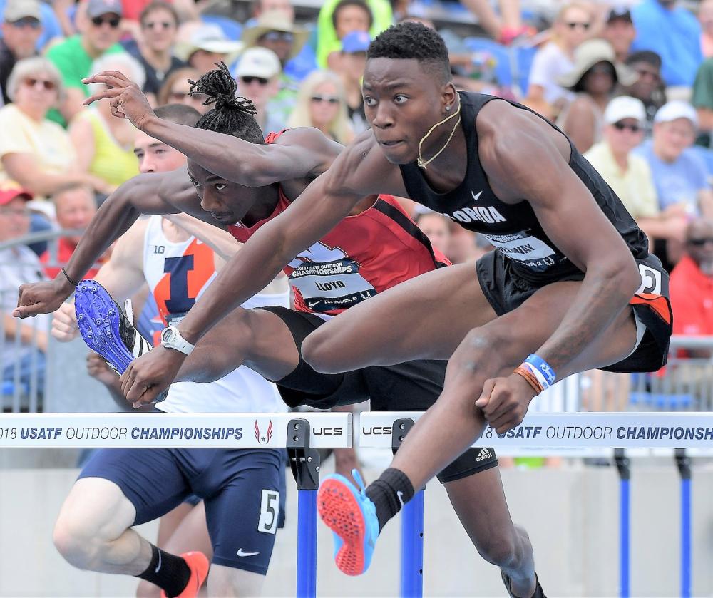 News Florida's Grant Holloway Pursuing Collegiate 110Meter Hurdles Record at