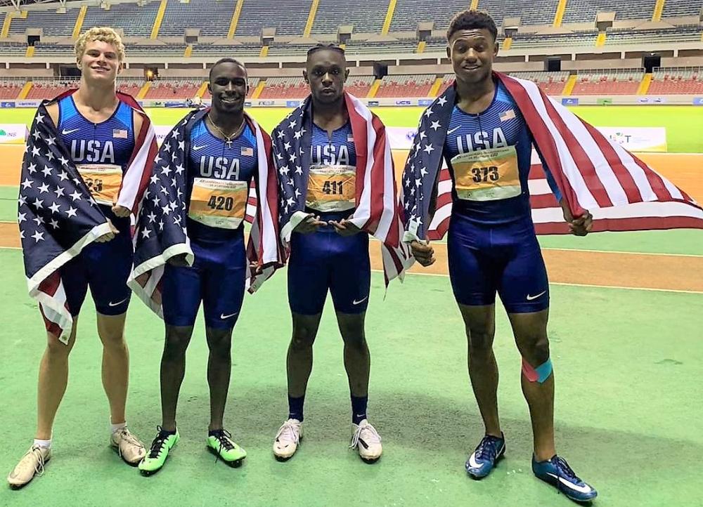 News Americans Roll to World U20 Men's 4x100 Relay