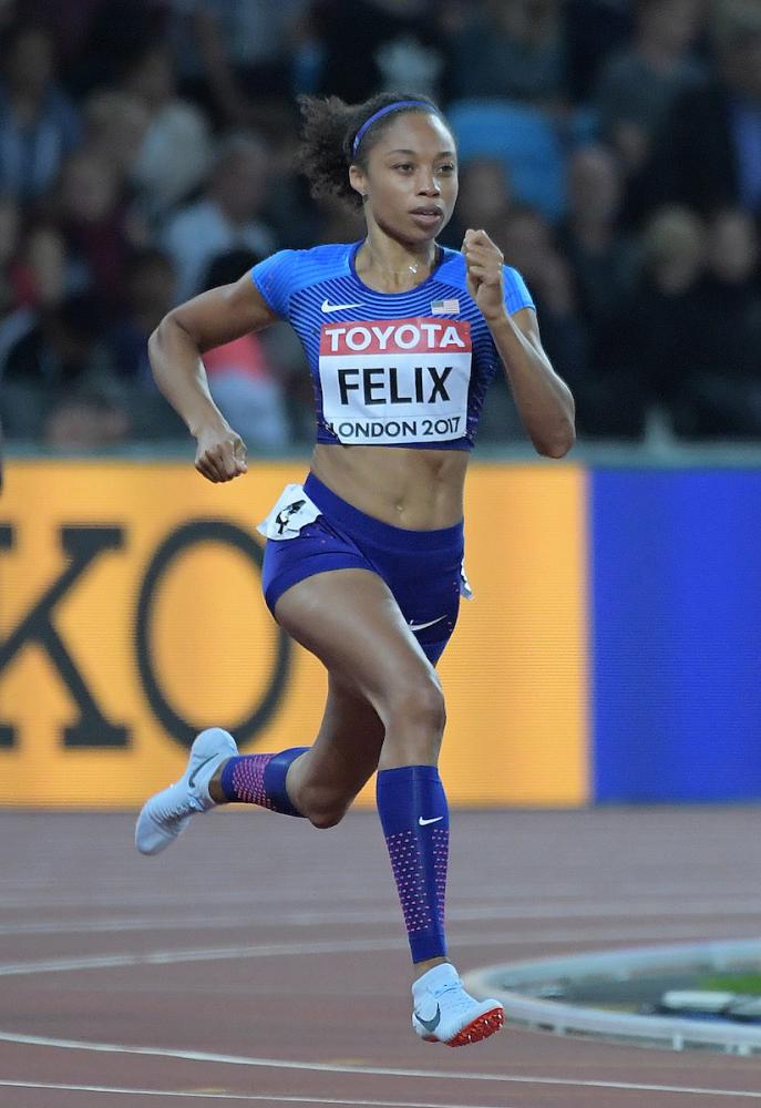 DyeStat.com - News - Allyson Felix Running 100 Meters in Guadeloupe